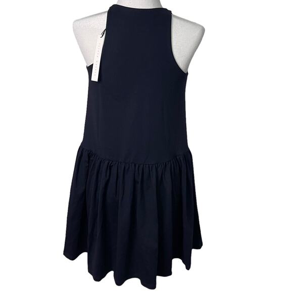 NWT Susana Monaco sleeveless navy racerback drop waist dress - Medium - Picture 6 of 9